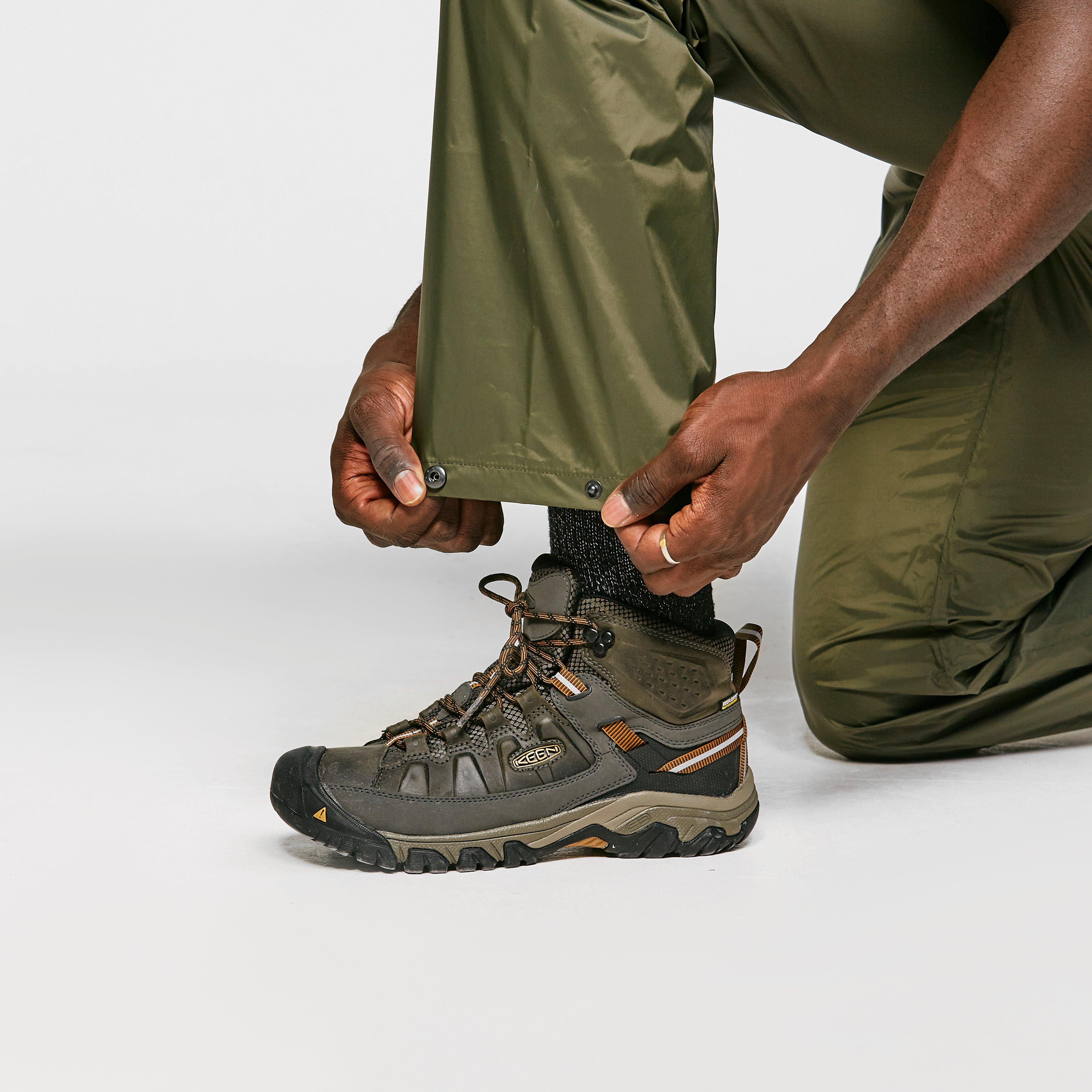 Mens Waterproof Packable Pants Green