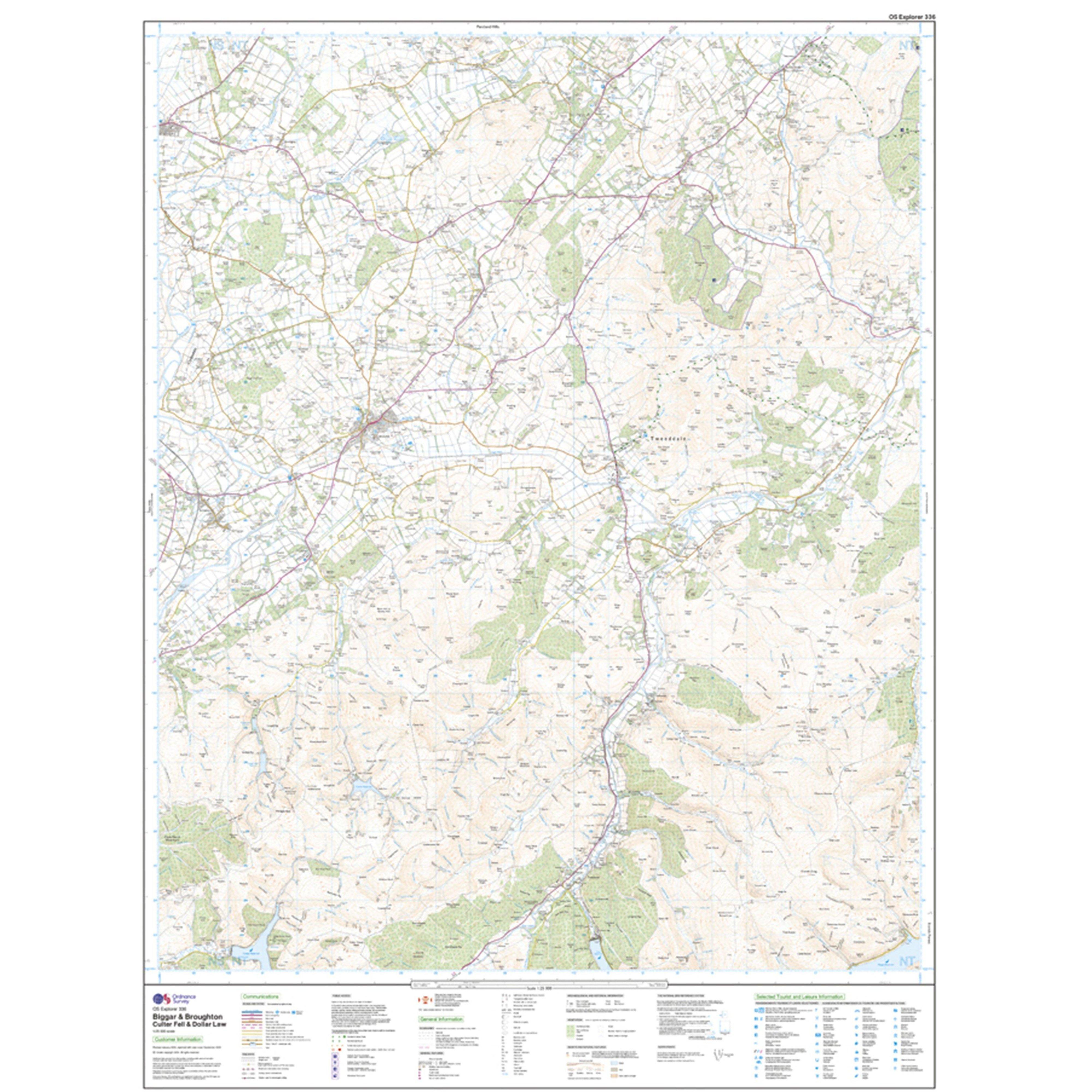 Explorer Active 336 Biggar & Broughton Map With Digital Version