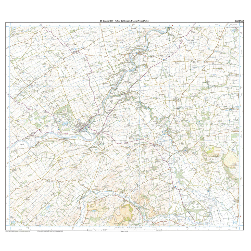 Explorer Active 339 Kelso, Coldstream & Lower Tweed Valley Map With Digital Version