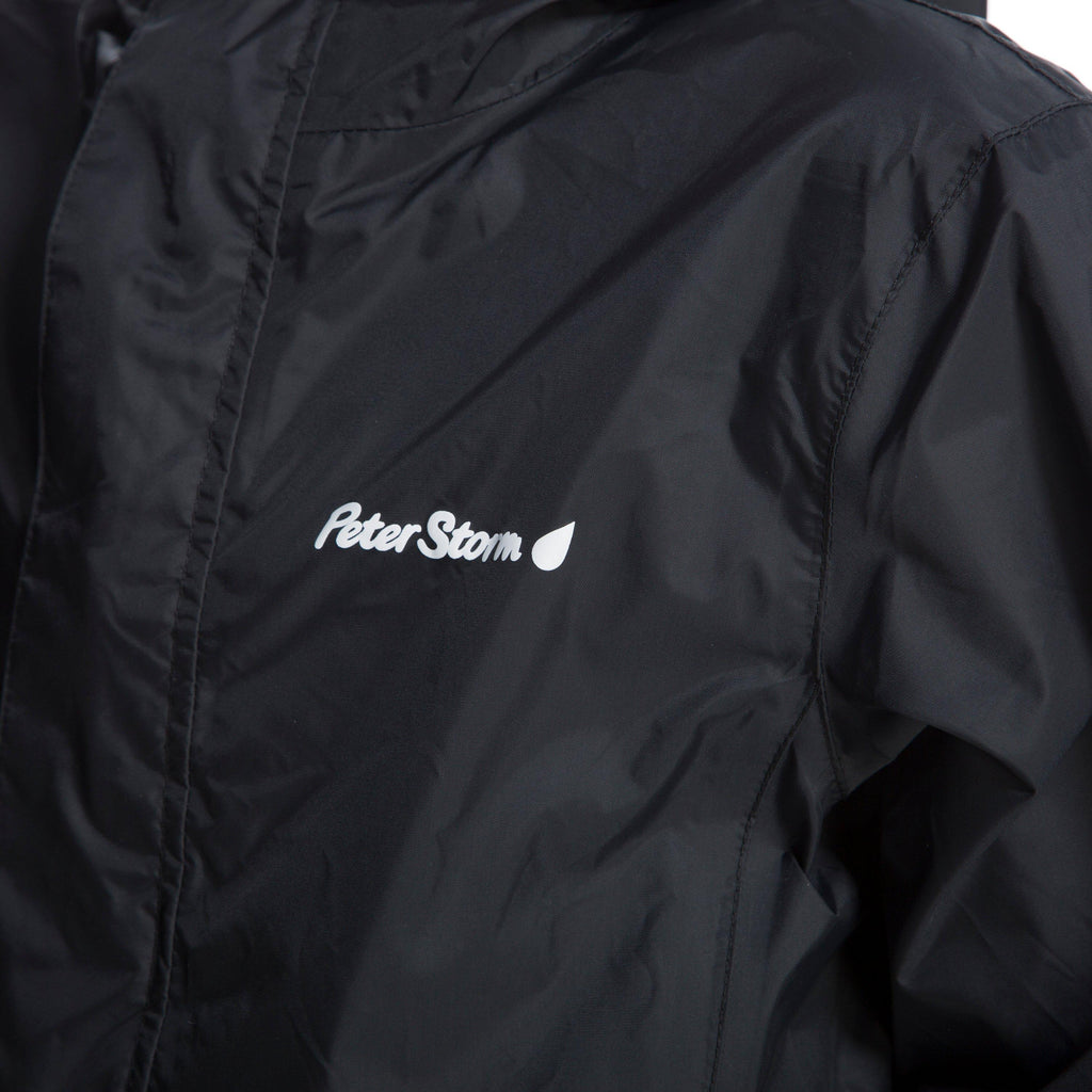 Kids Packable Waterproof Jacket Black