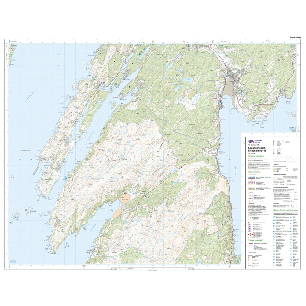 Explorer Active 358 Lochgilphead & Knapdale North Map With Digital Version