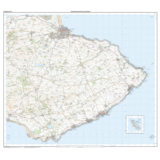 Explorer Active 371 St Andrews & East Fife Map With Digital Version