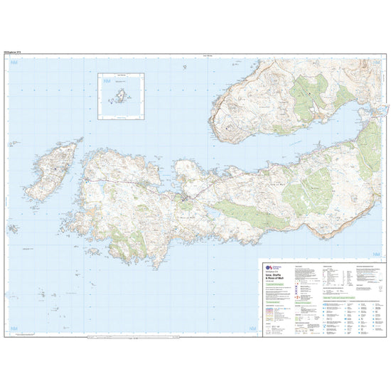 Explorer Active 373 Iona, Staffa & Ross of Mull Map With Digital Version