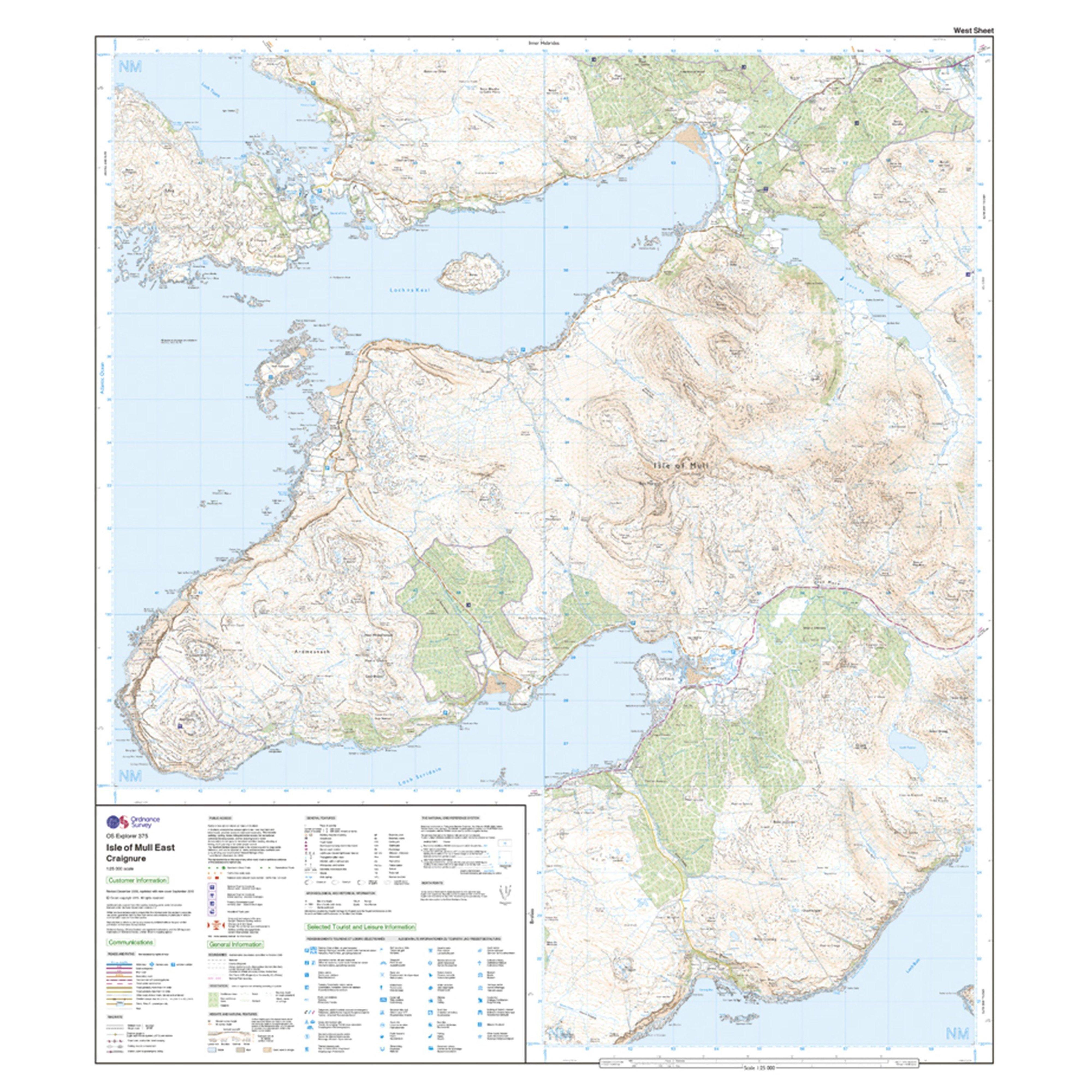 Explorer Active 375 Isle of Mull East Map With Digital Version