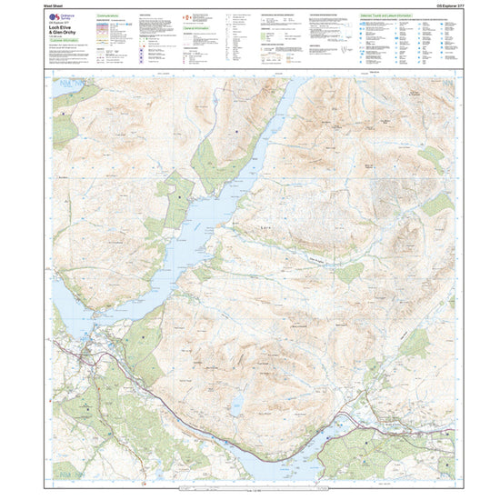 Explorer Active 377 Loch Etive & Glen Orchy Map With Digital Version