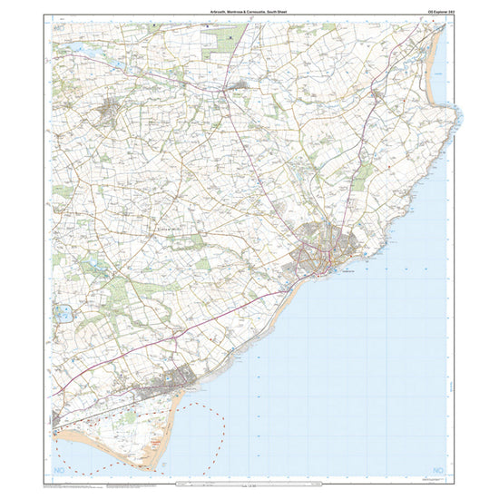 Explorer Active 382 Arbroath, Montrose & Carnoustie Map With Digital Version