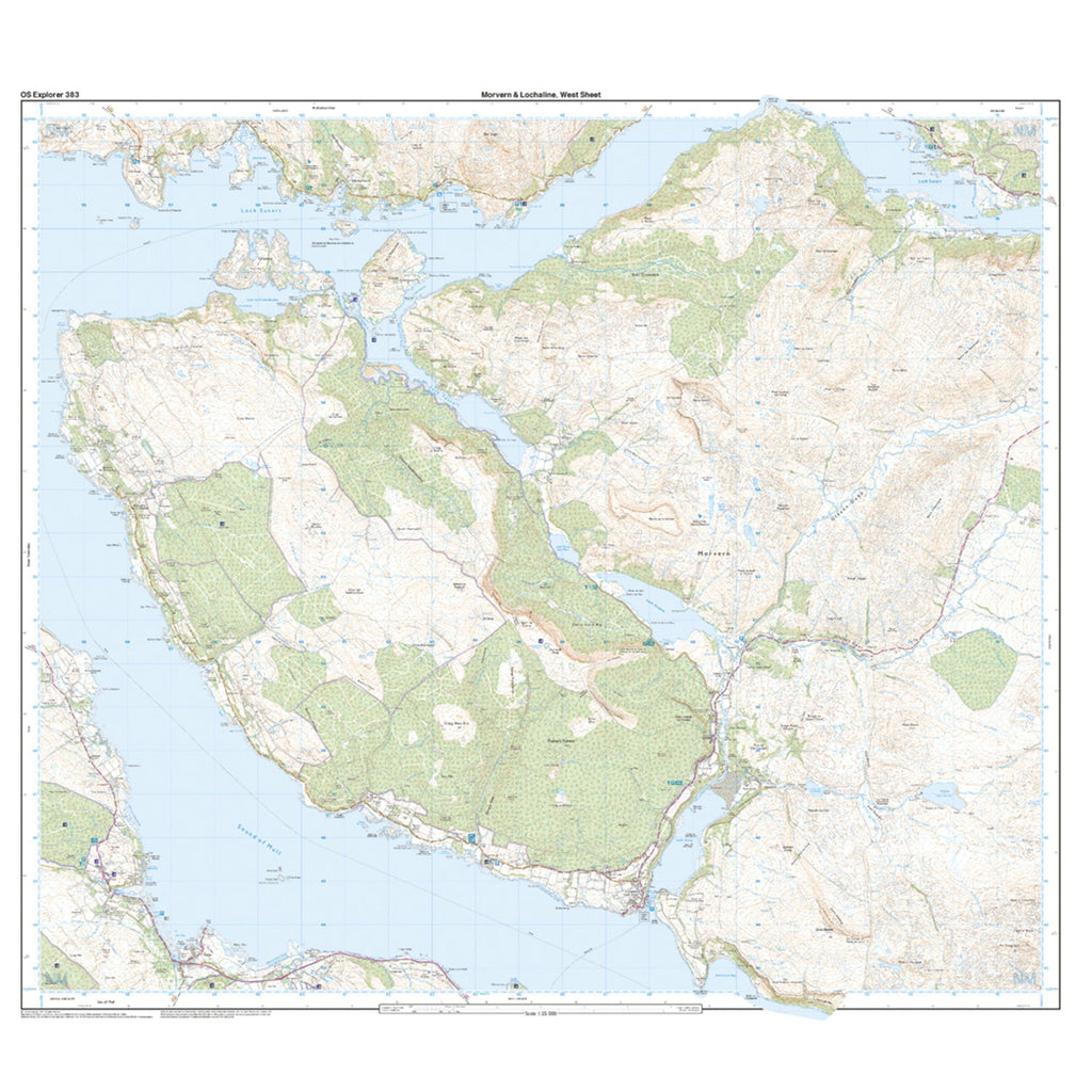 Explorer 383 Movern & Lochaline Map With Digital Version
