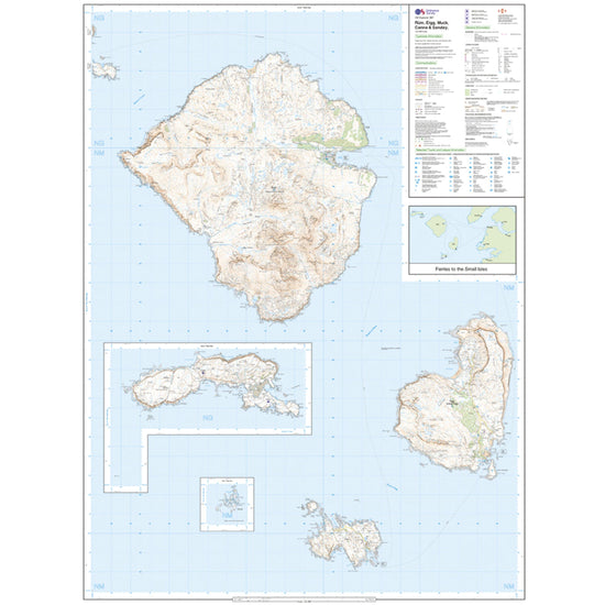 Explorer 397 Rum, Eigg, Muck, Canna & Sanday Map With Digital Version