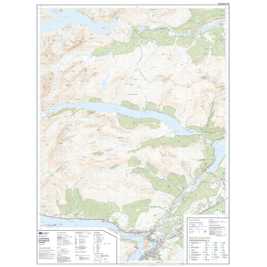 Explorer Active 399 Loch Arkaig Map With Digital Version