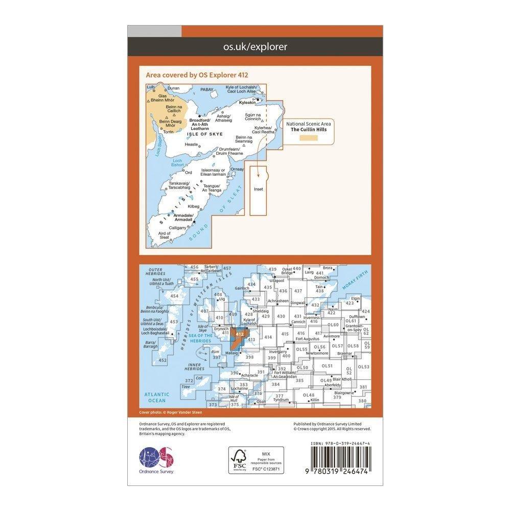 Explorer 412 Skye - Sleat Map With Digital Version