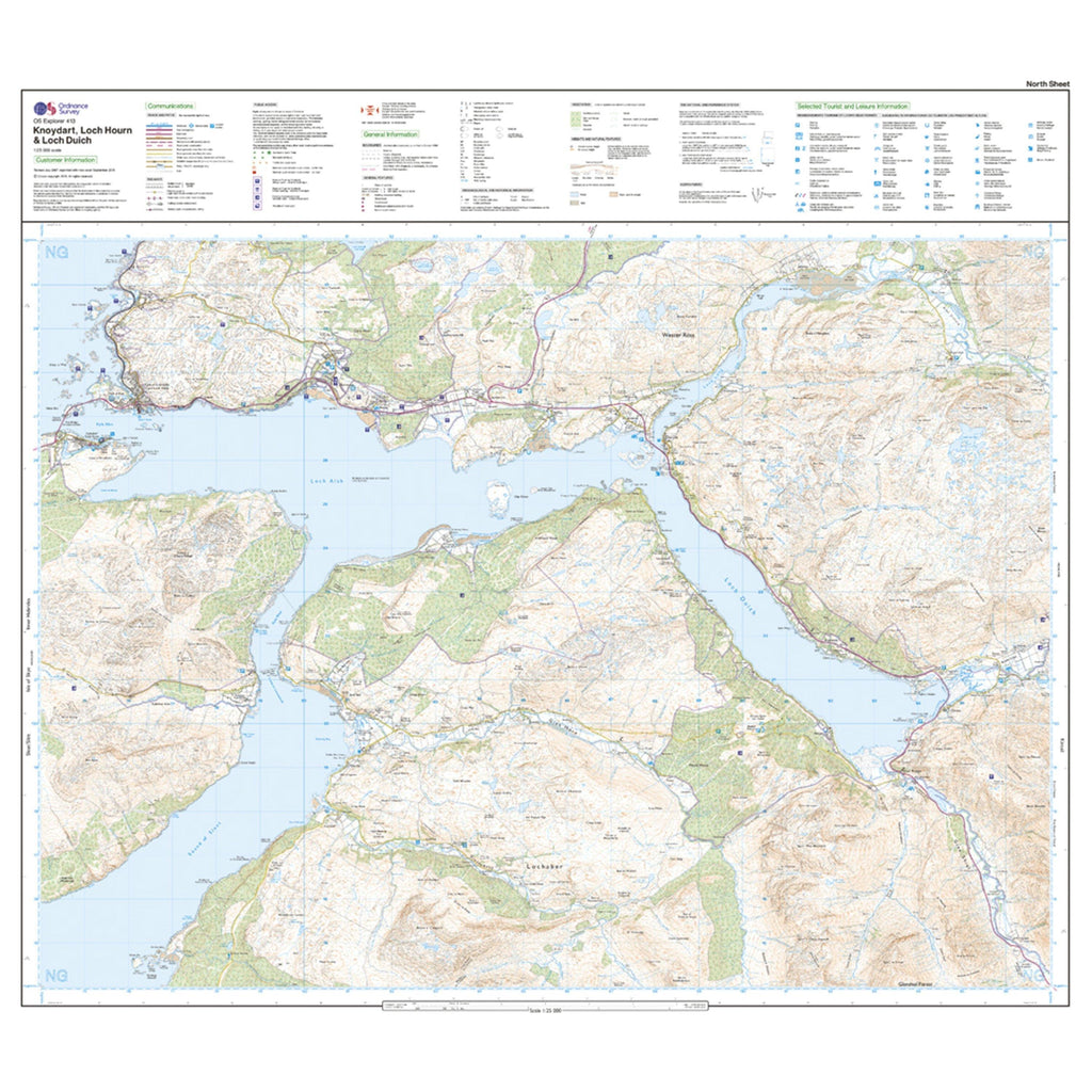 Explorer 413 Knoydart, Loch Hourn & Loch Duich Map With Digital Version