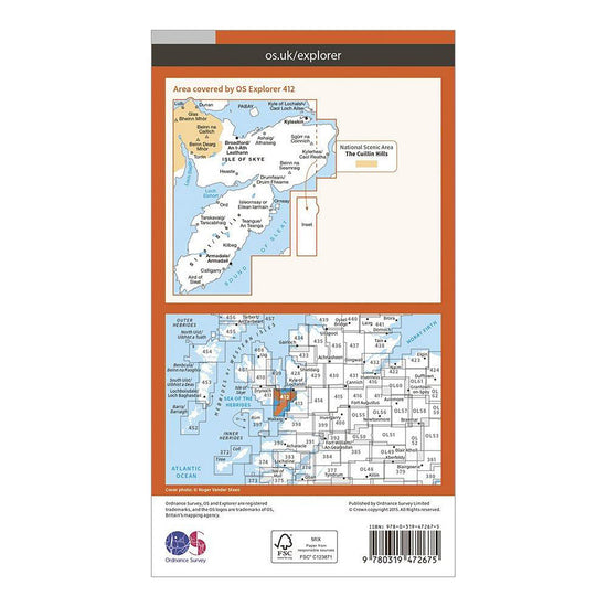 Explorer Active 412 Skye - Sleat Map With Digital Version