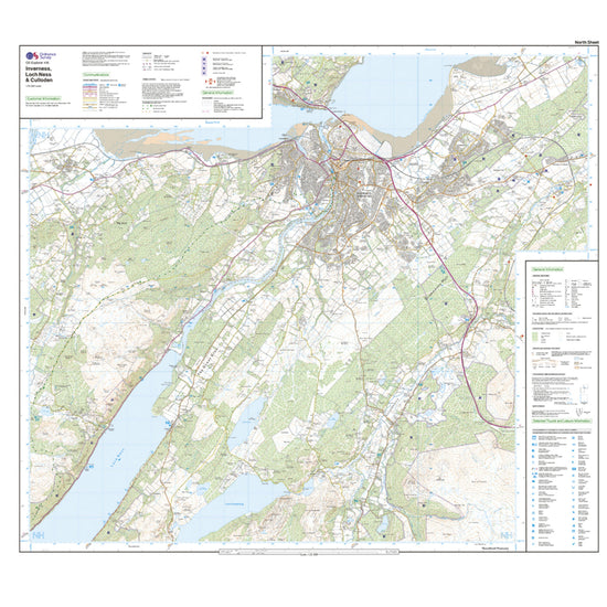 Explorer Active 416 Inverness, Loch Ness & Culloden Map With Digital Version