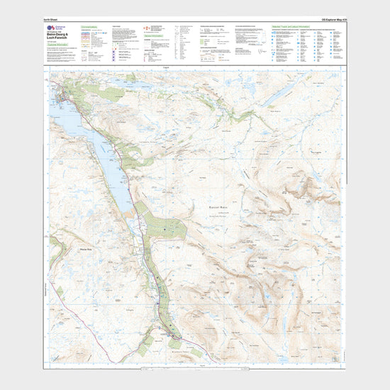 Explorer Active 436 Beinn Dearg & Loch Fannich Map With Digital Version