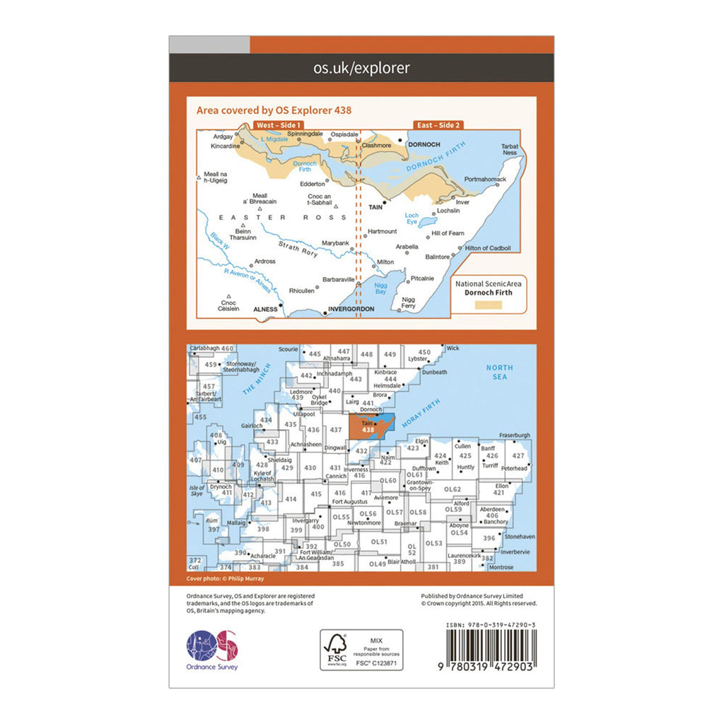 Explorer Active 483 Dornoch & Tain Map With Digital Version