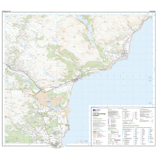 Explorer Active 441 Lairg, Bonar Bridge & Golspie Map With Digital Version
