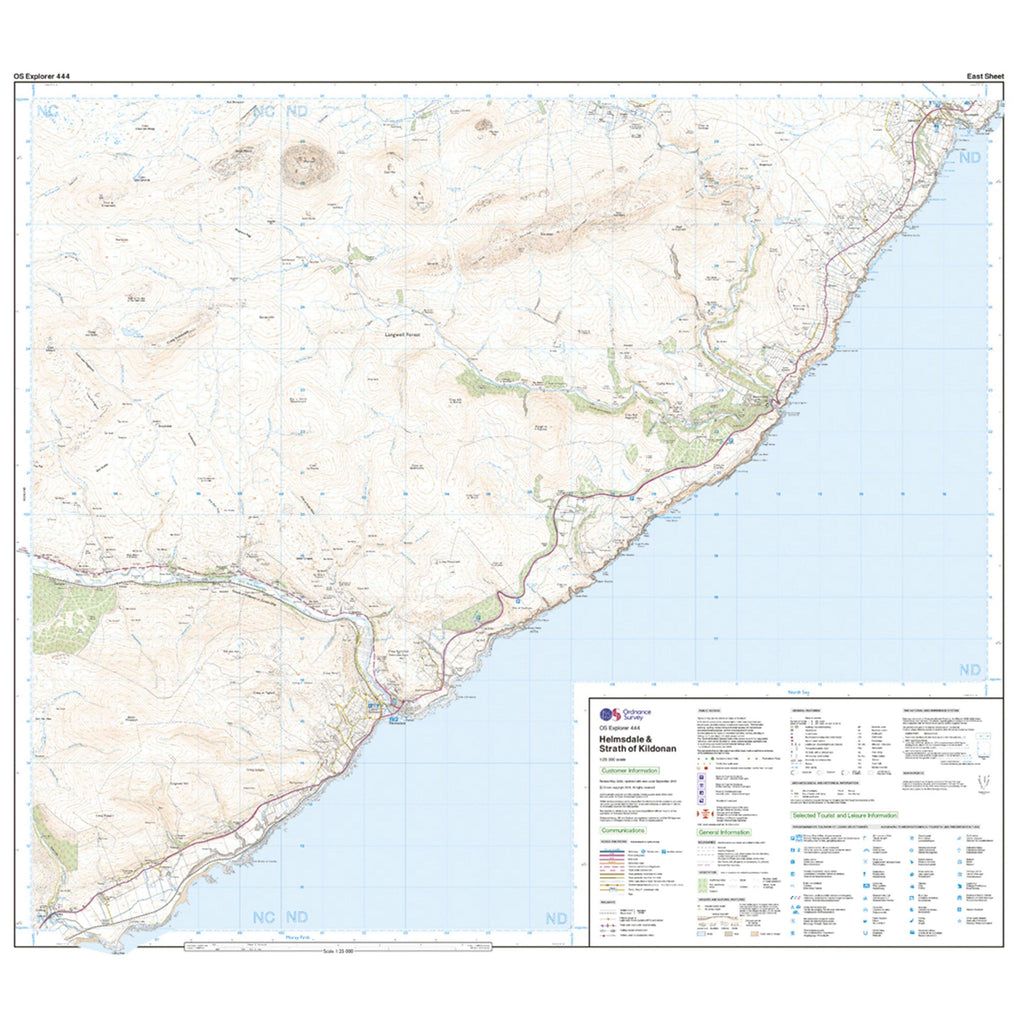 Explorer Active 444 Helmsdale & Strath of Kildonan Map With Digital Version