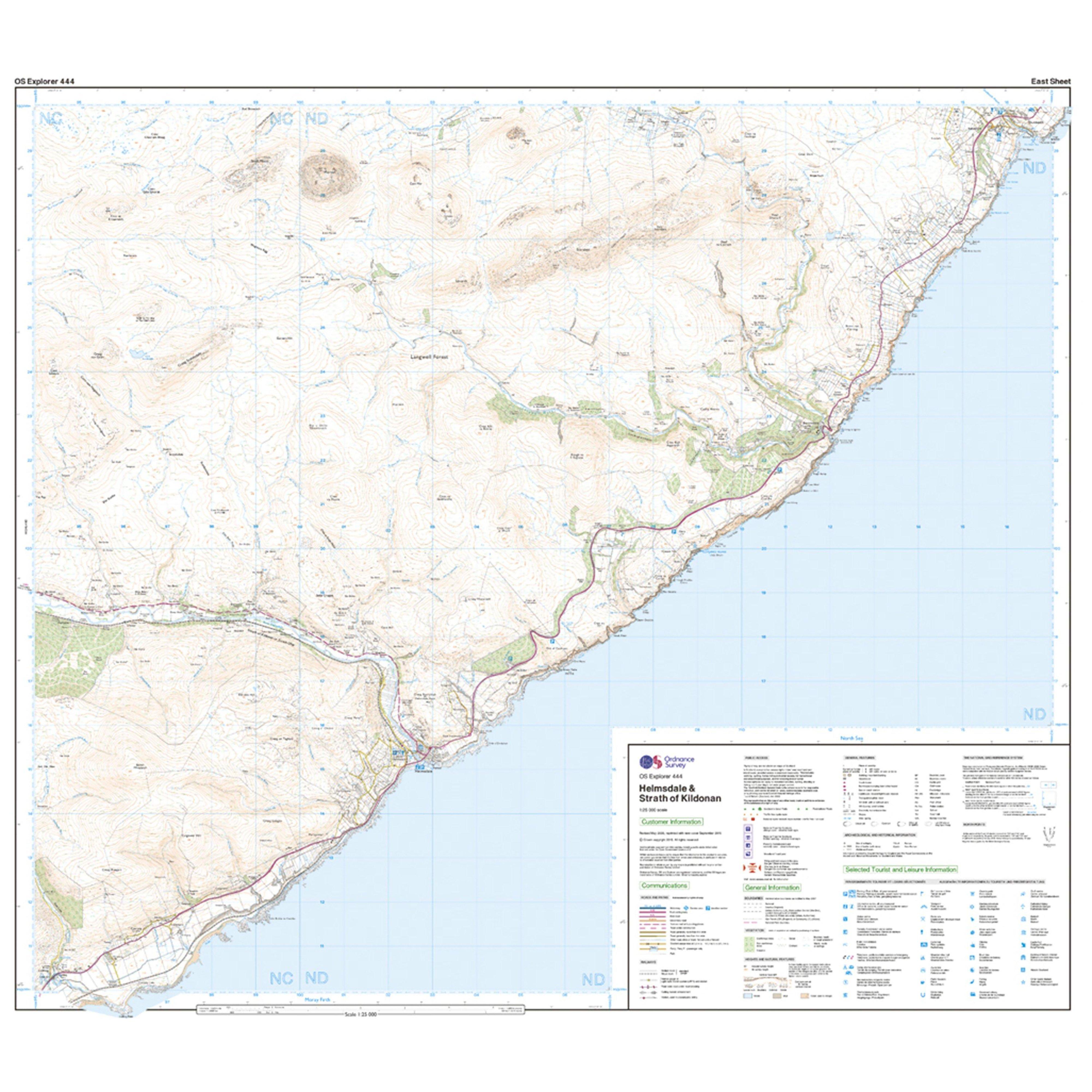Explorer Active 444 Helmsdale & Strath of Kildonan Map With Digital Version