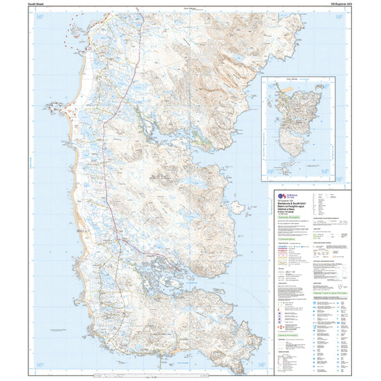 Explorer Active 453 Benbecula & South Uist Map With Digital Version