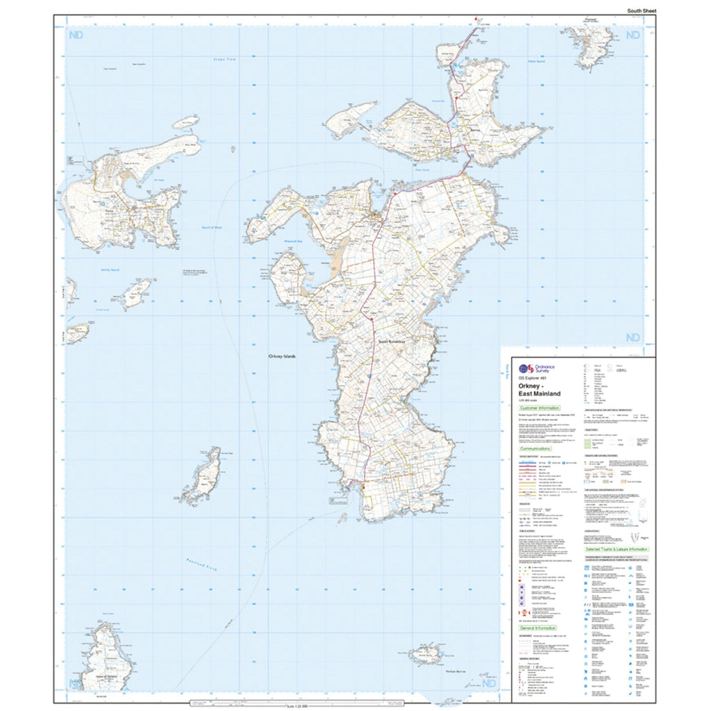 Explorer Active 461 Orkney - East Mainland Map With Digital Version