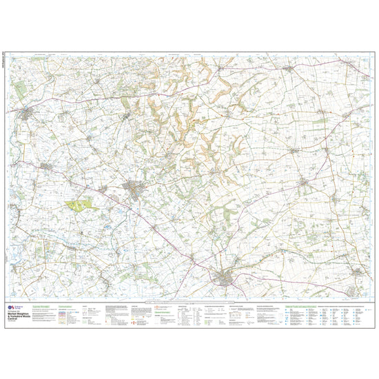 Explorer 294 Market Weighton & Yorkshire Wolds Central Map With Digital Version