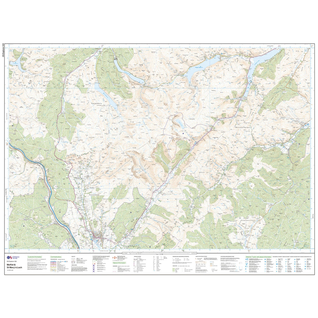 Explorer 330 Moffat & St Mary’s Loch Map With Digital Version