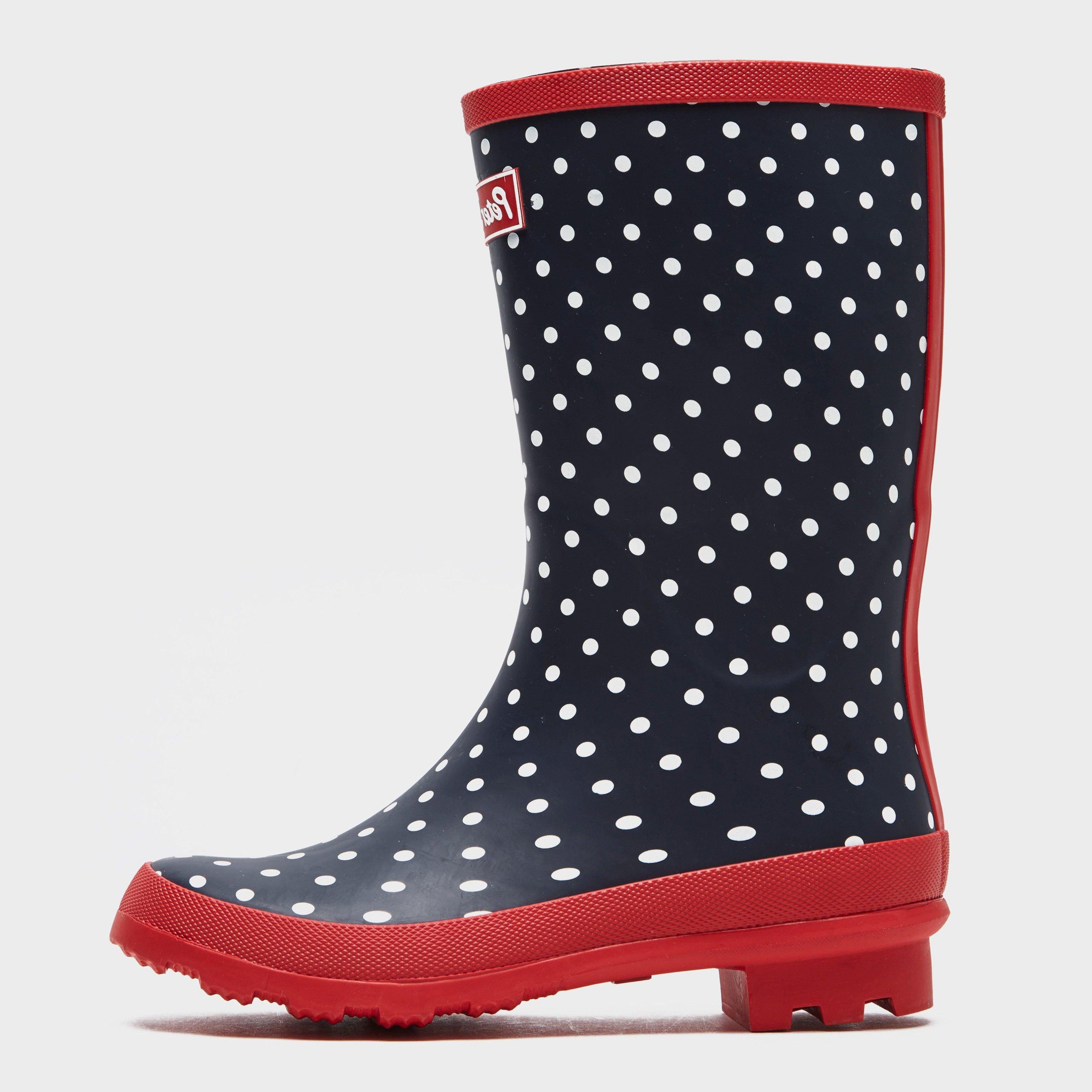 Women's Striped Trim Wellies Short