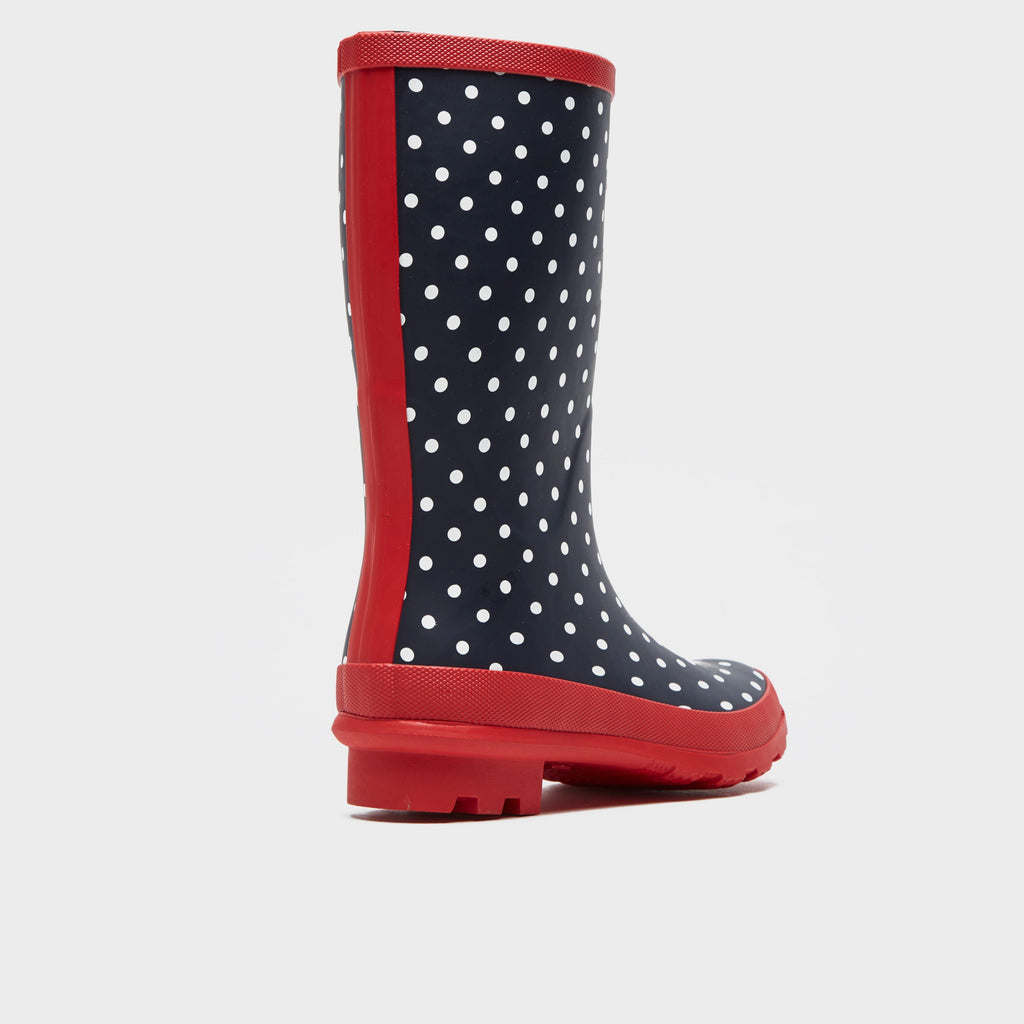 Women's Striped Trim Wellies Short