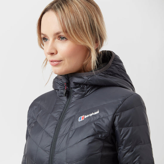 Women’s Finsler Stretch Hooded Down Jacket