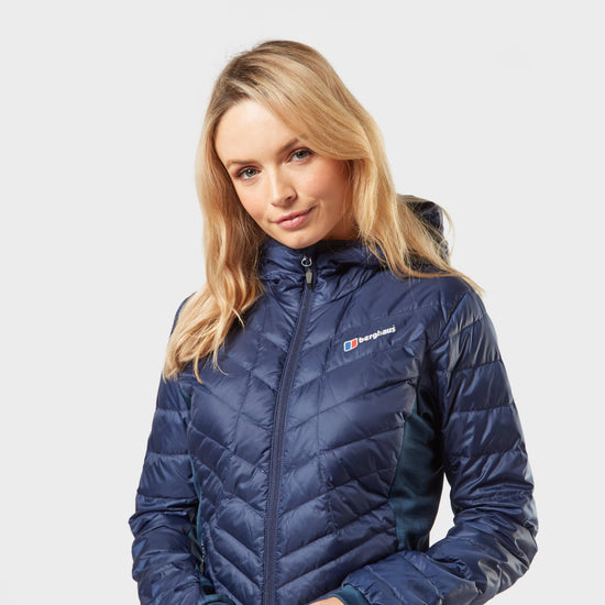Women’s Finsler Stretch Hooded Down Jacket