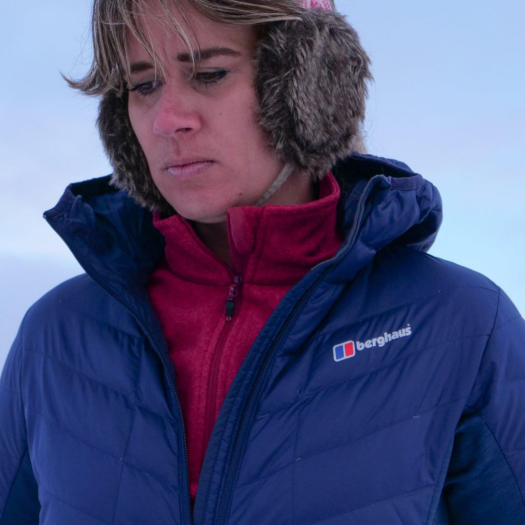 Women’s Finsler Stretch Hooded Down Jacket