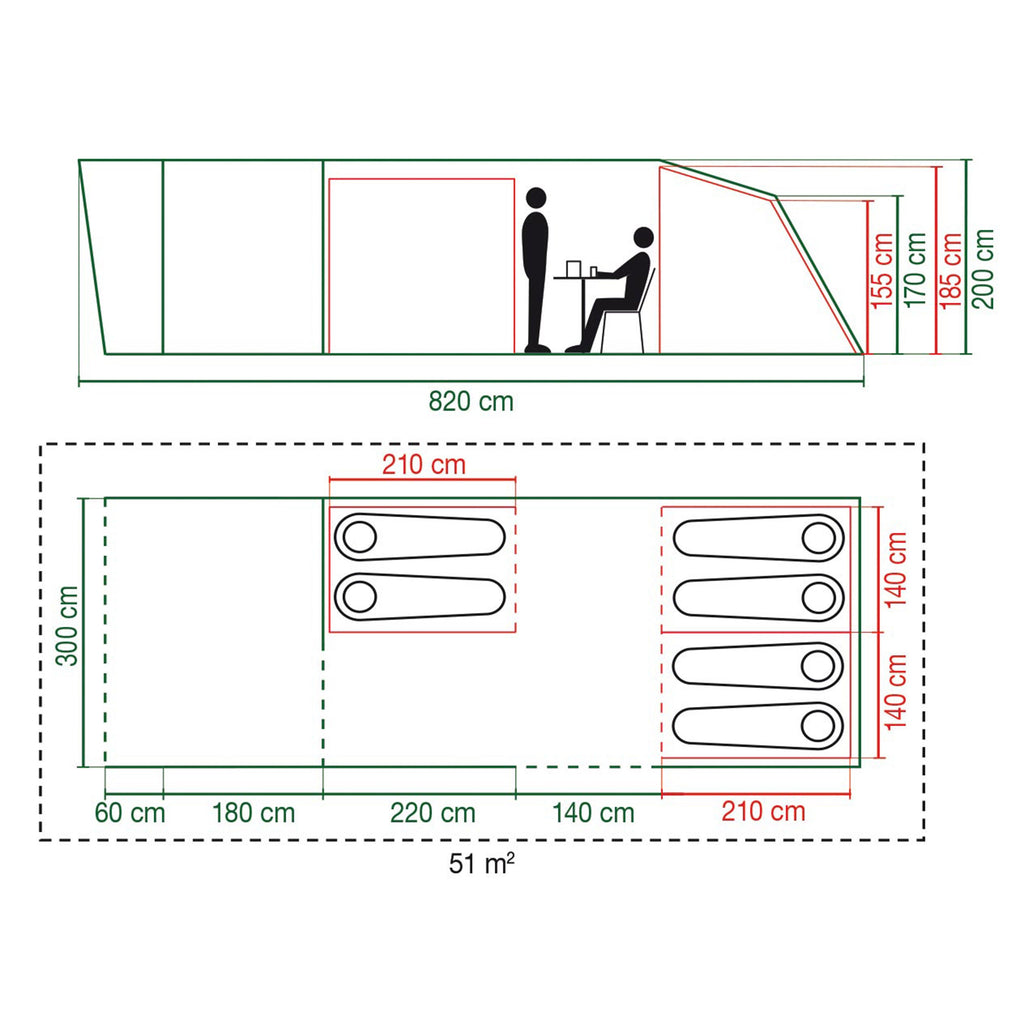 FastPitch™ AirValdes 6 L Family Tent
