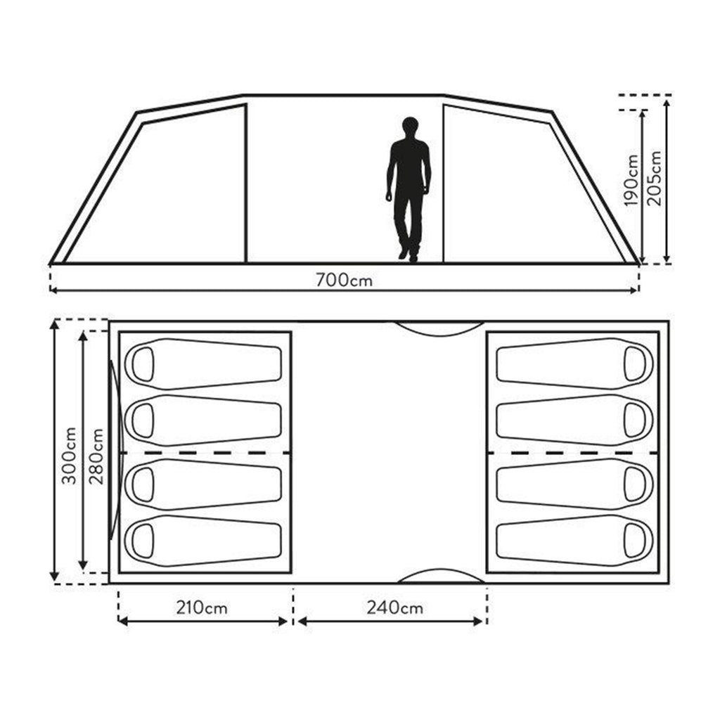 Buckingham Elite 8 Tent