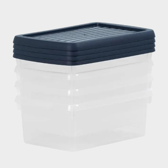4 Pack 3.5L Storage Boxes
