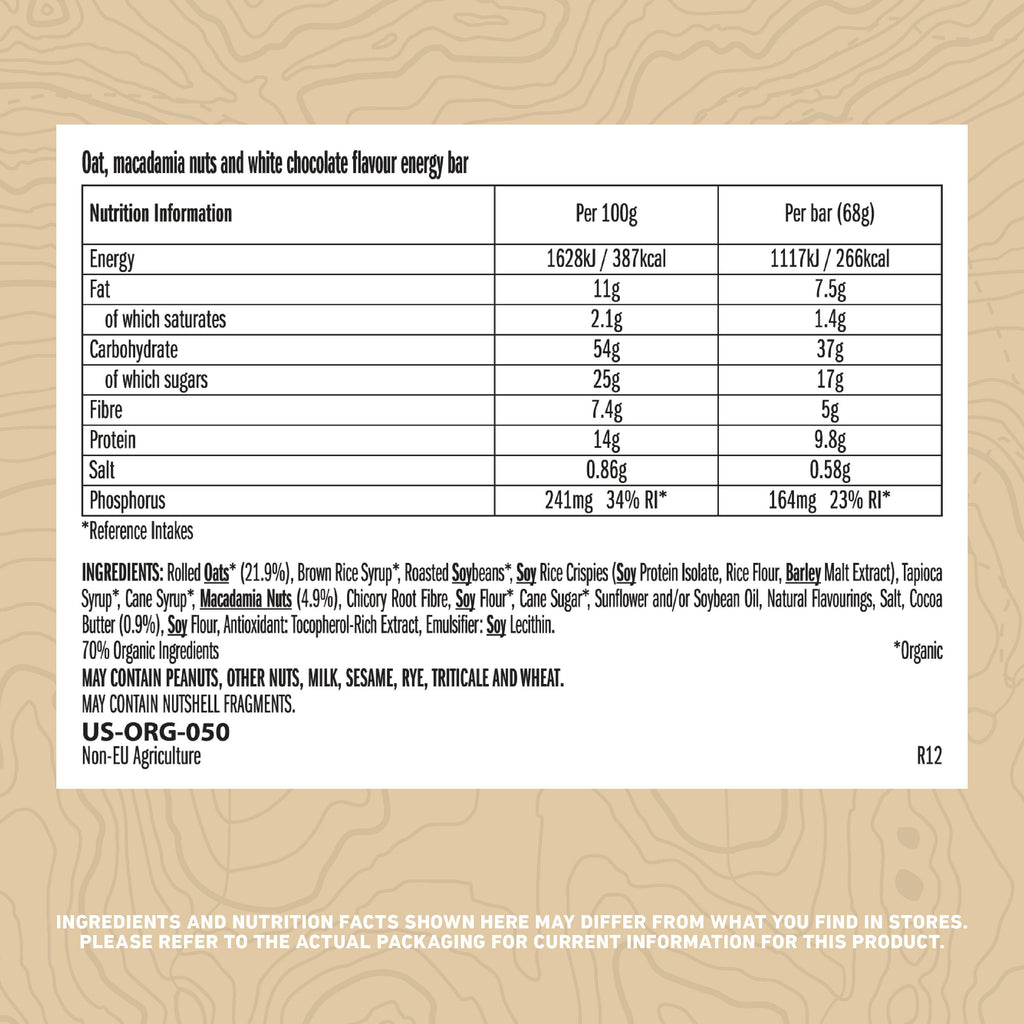 White Chocolate Macadamia Bar