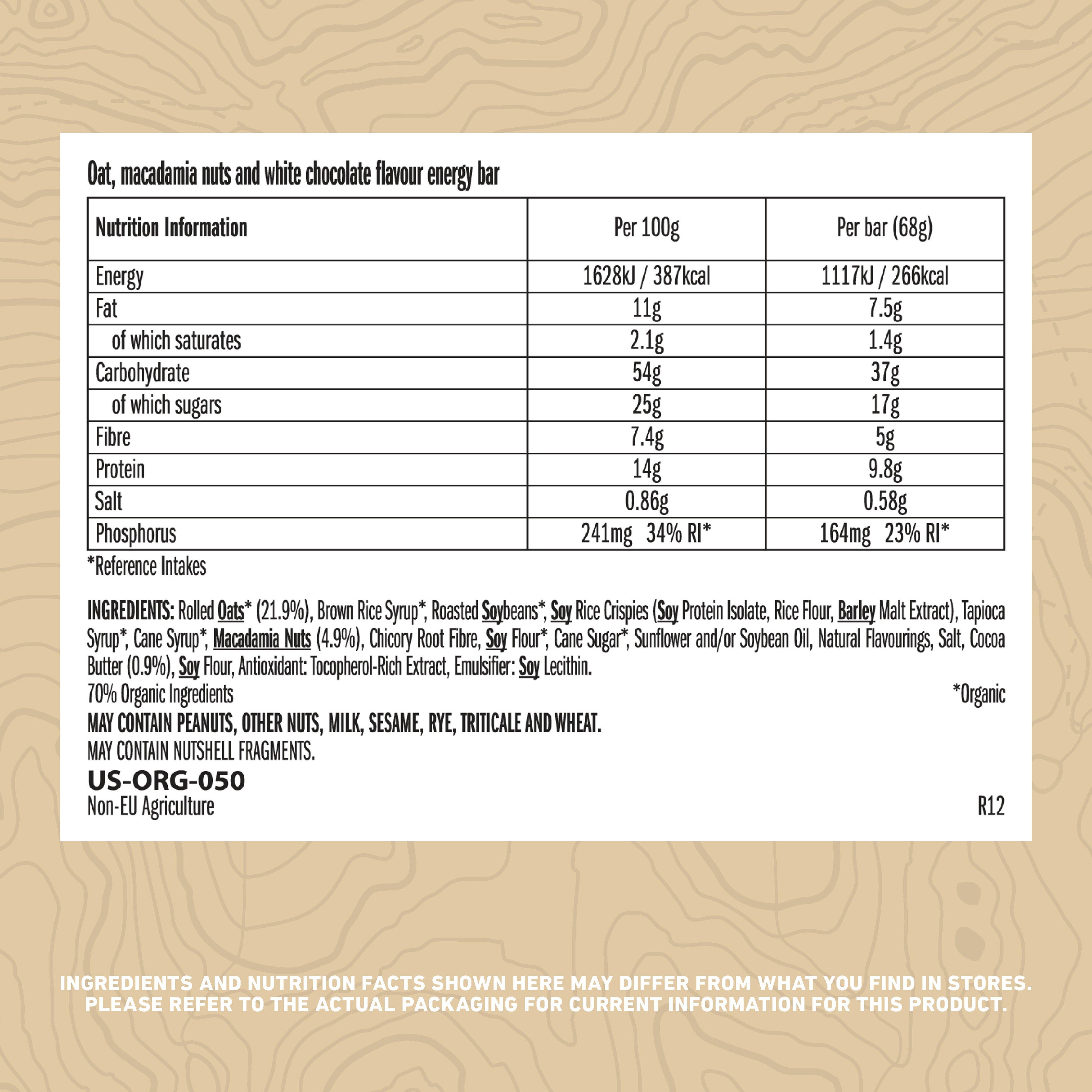 White Chocolate Macadamia Bar