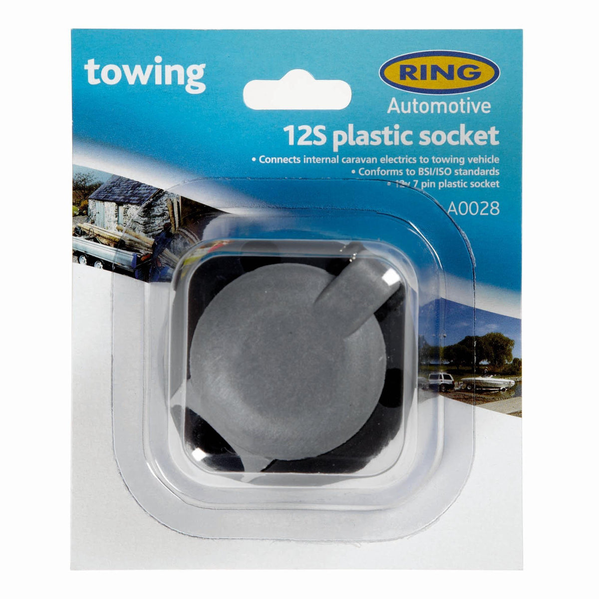 12S 7 Pin Plastic Socket (A0028)