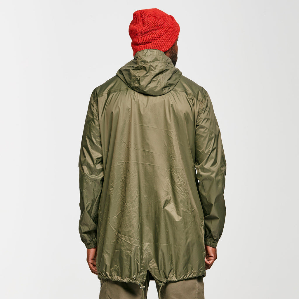Mens Packable Parka Jacket Navy