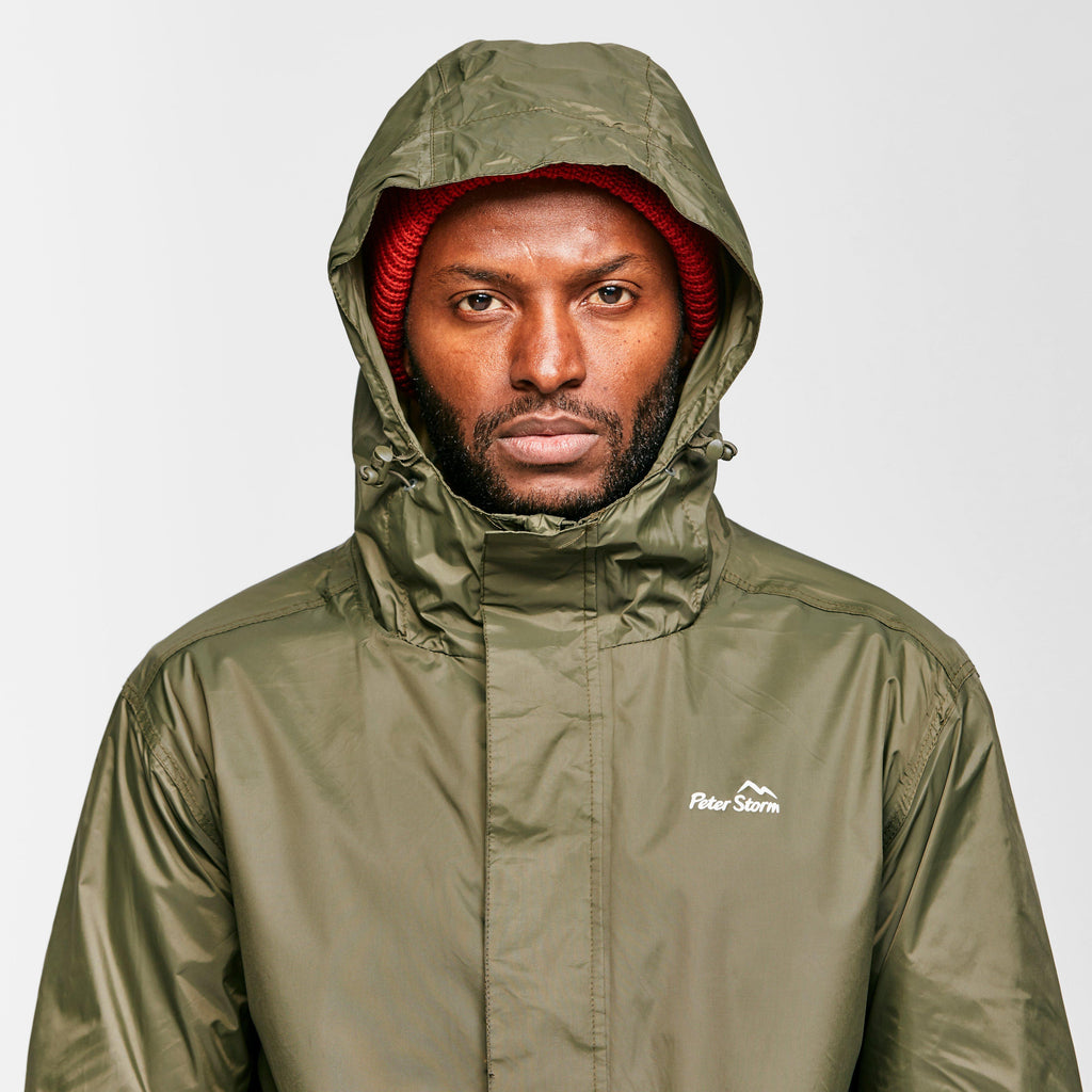 Mens Packable Parka Jacket Navy