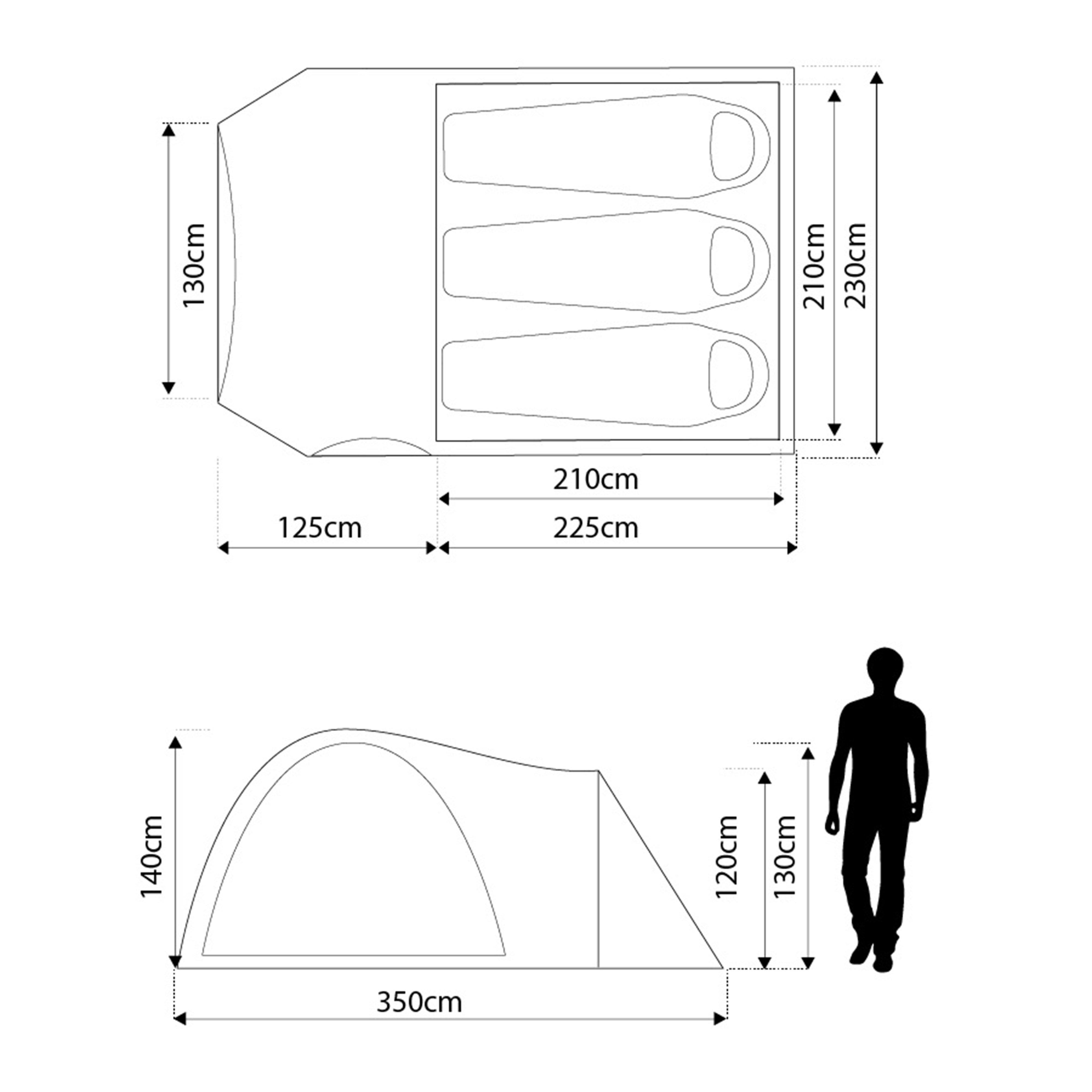 Avon Deluxe 3 Person Tent