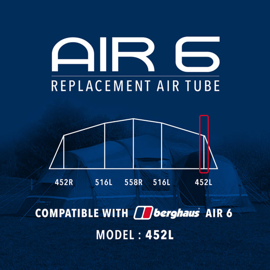 Air 6 Tent Replacement Air Tube - 452L