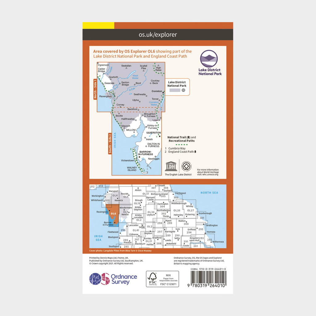 Explorer OL6 The English Lakes - South Western area With Digital Version