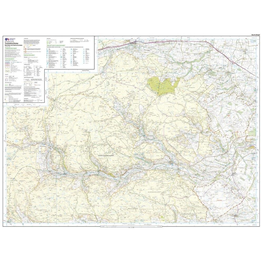Explorer Active OL30 Yorkshire Dales - Northern & Central Areas Map With Digital Version