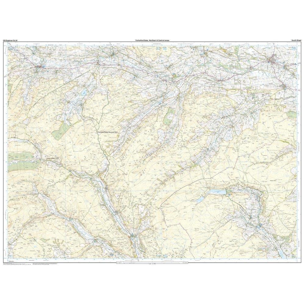 Explorer Active OL30 Yorkshire Dales - Northern & Central Areas Map With Digital Version