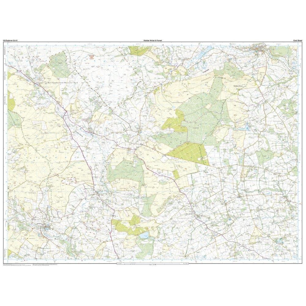 Explorer Active OL42 Kielder Water & Forest Map With Digital Version