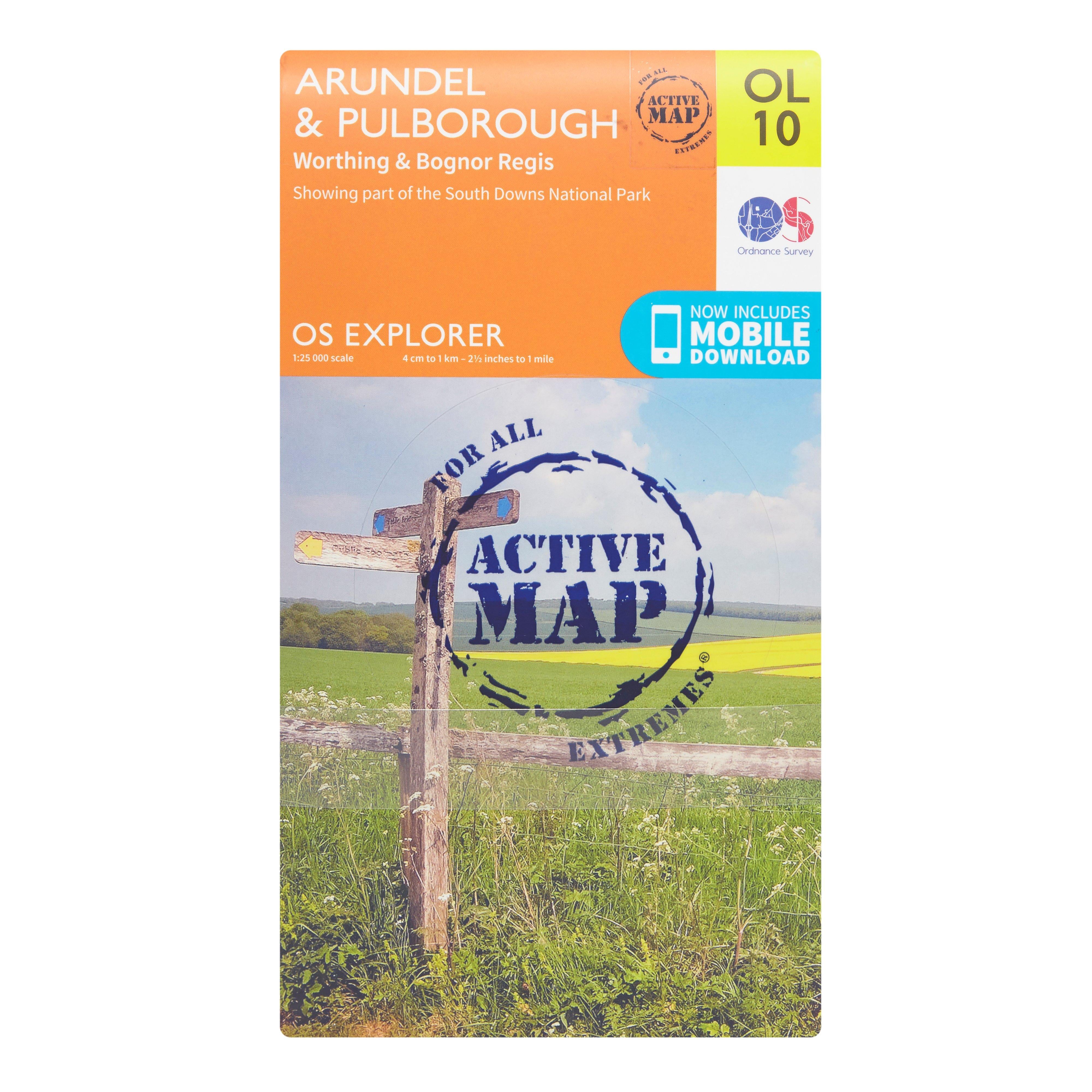 Explorer Active OL10 Arundel & Pulborough Map With Digital Version