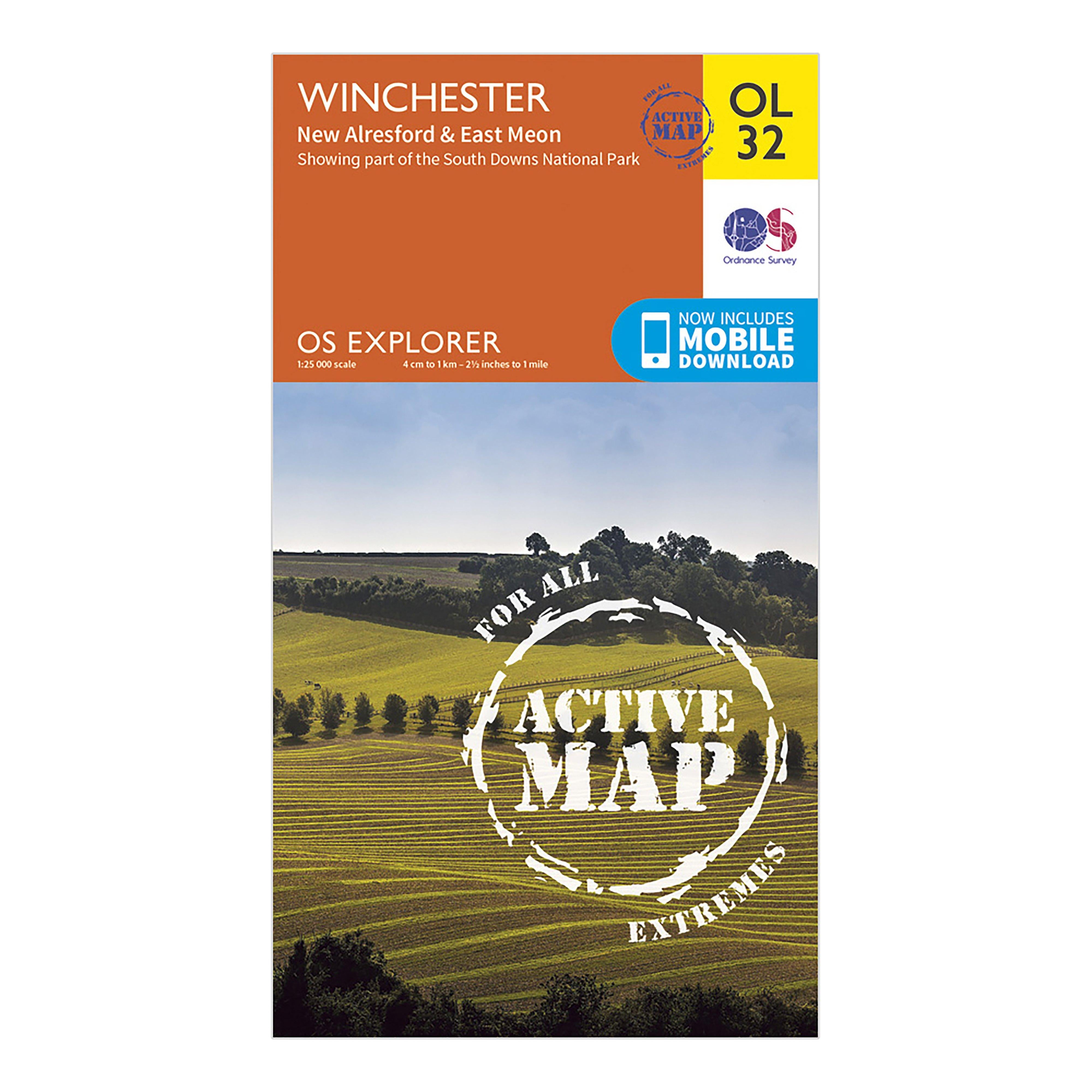 Explorer Active OL32 Winchester, New Alresford & East Meon Map With Digital Version