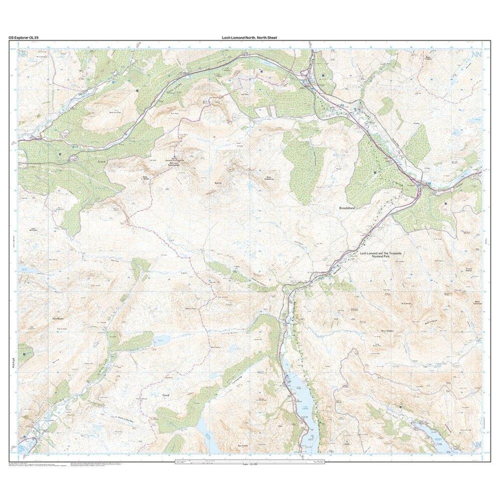 Explorer Active OL39 Loch Lomond North Map With Digital Version