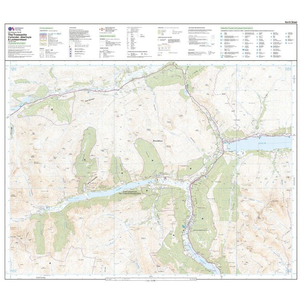 Explorer Active OL46 The Trossachs Map With Digital Version