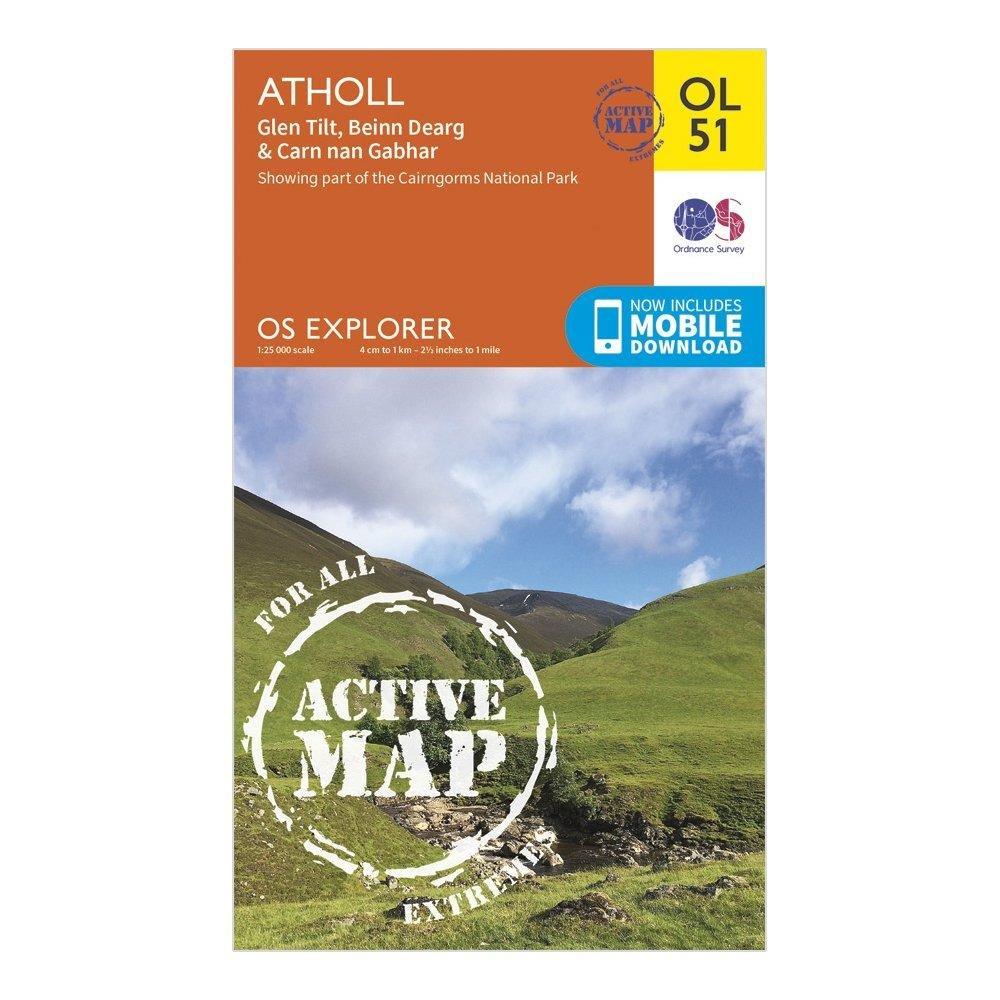Explorer Active OL51 Atholl Map With Digital Version